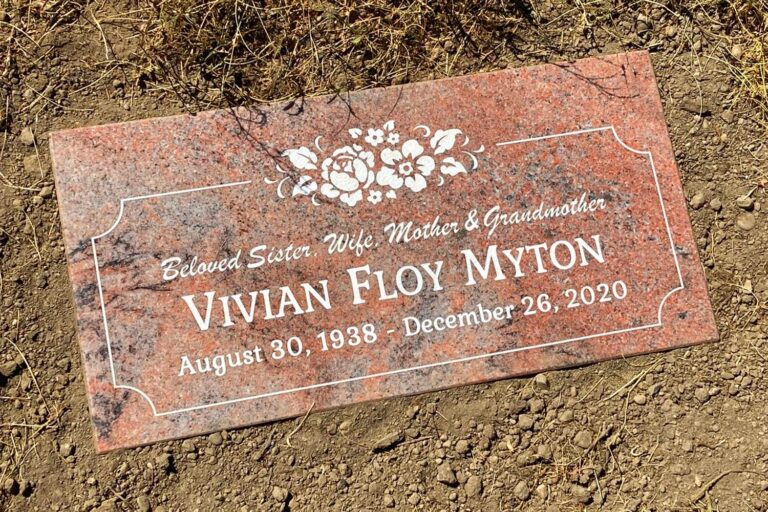 rose headstone